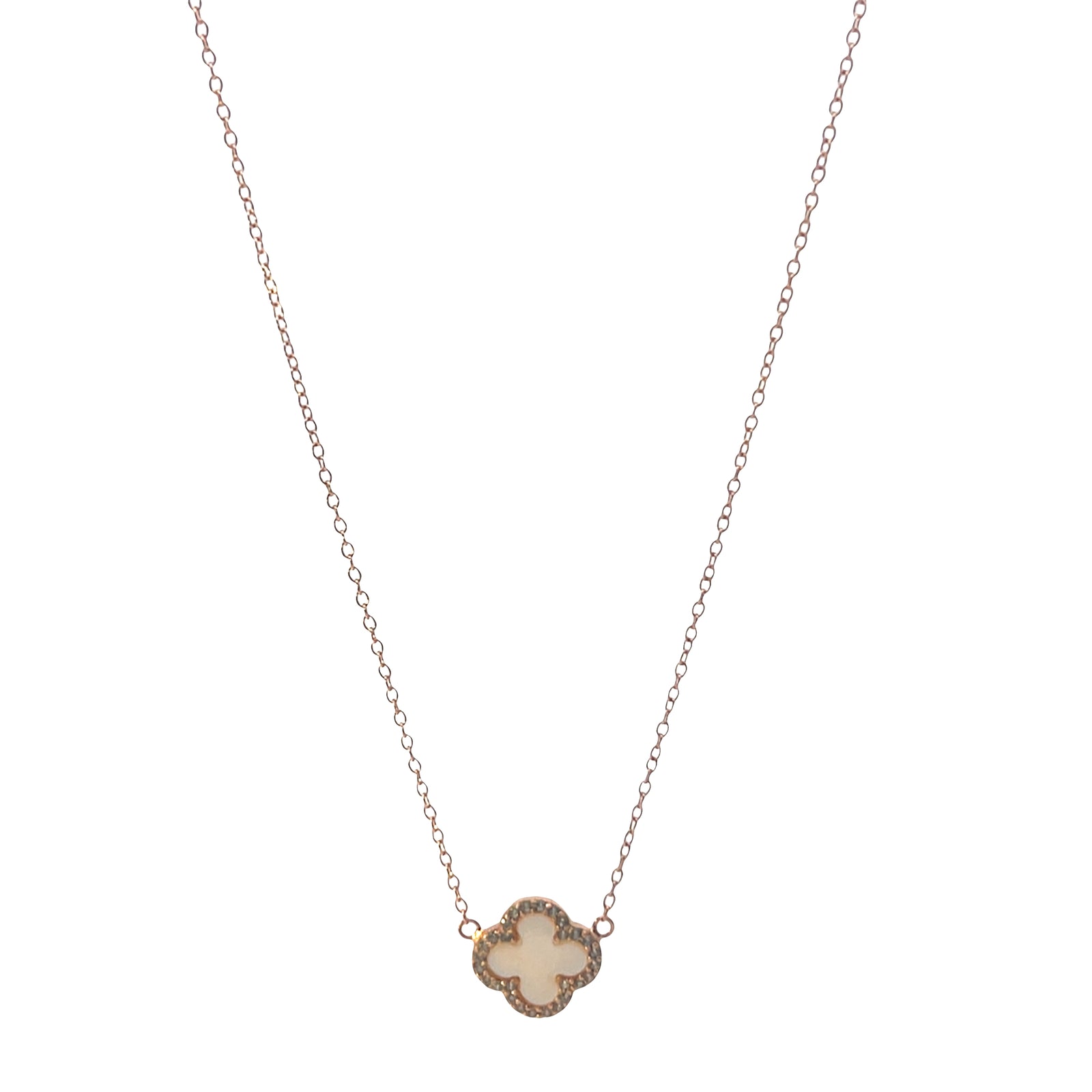 Clover Mother of pearl necklace