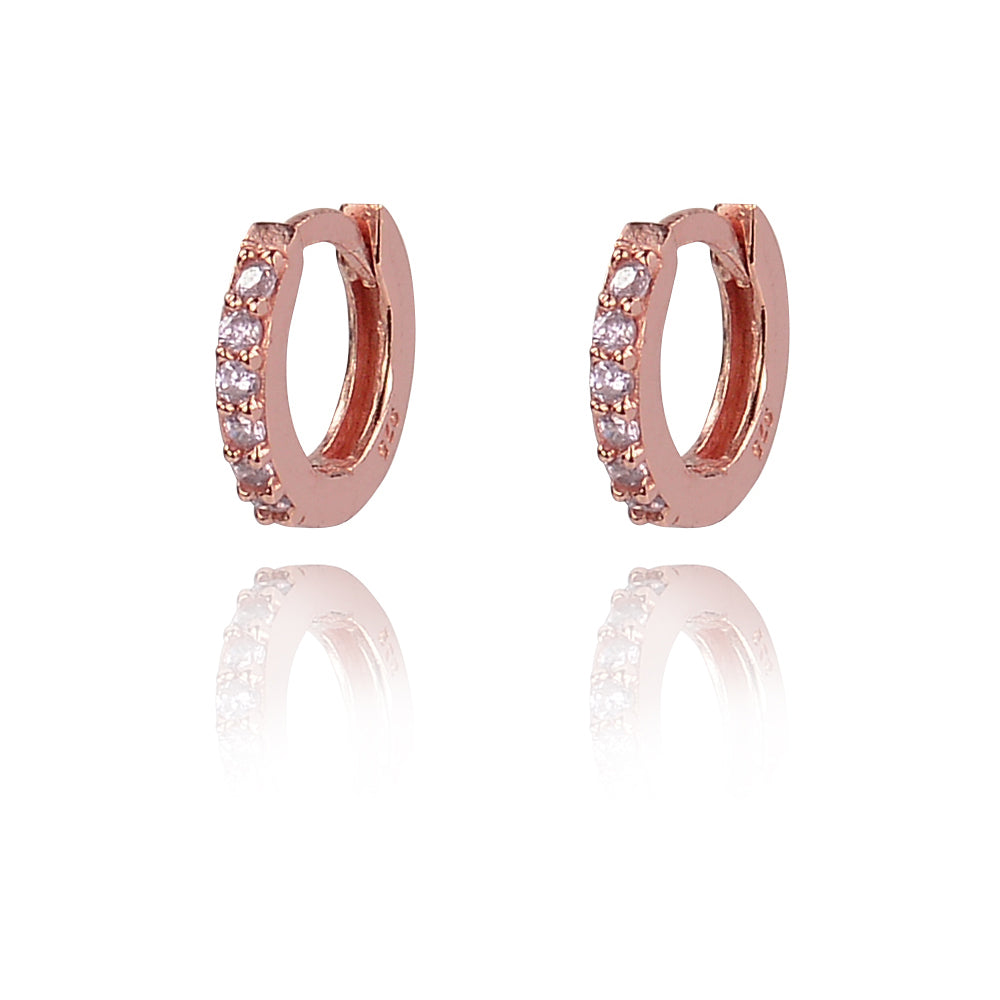 Coloured Huggie Earrings Sterling Silver 925