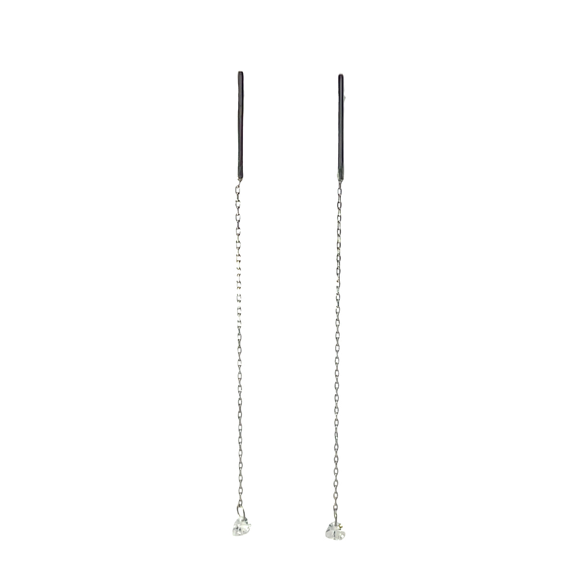 SINGLE LOVE HEART DROP EARRING