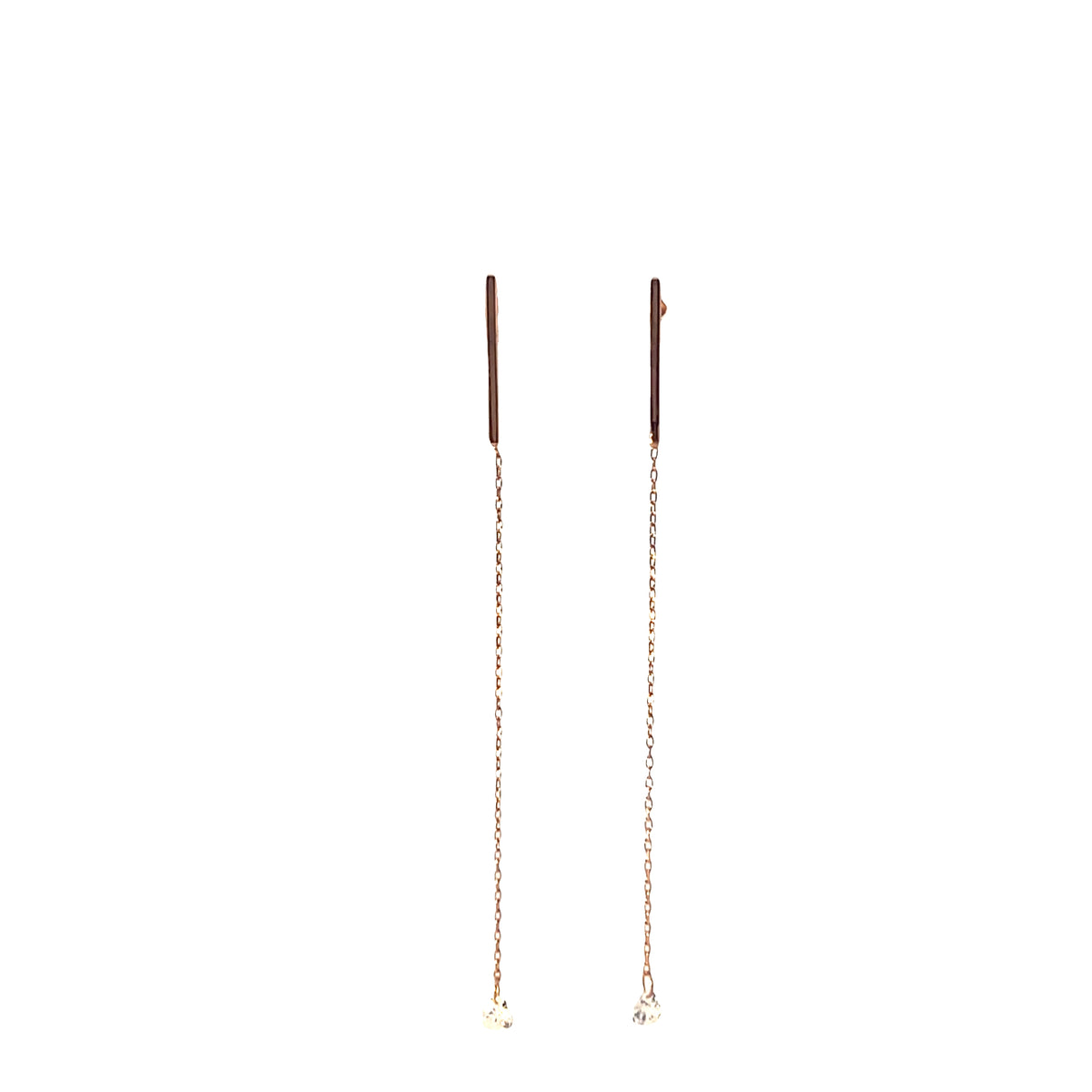 SINGLE LOVE HEART DROP EARRING