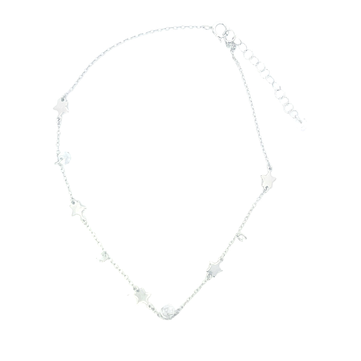 Celestial radiance star anklet