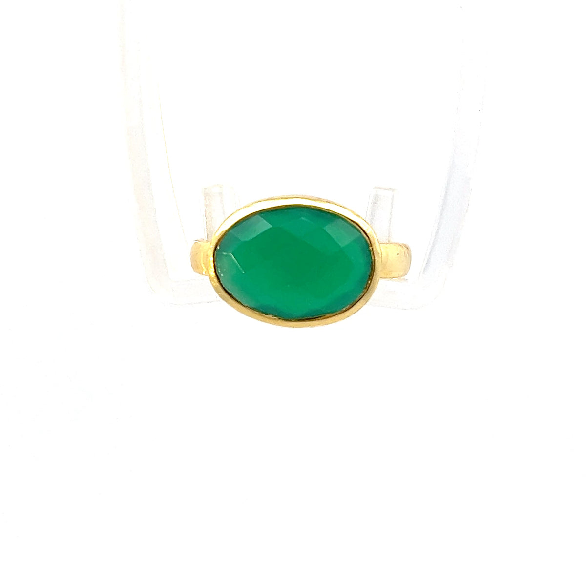 Medium oval semi precious ring