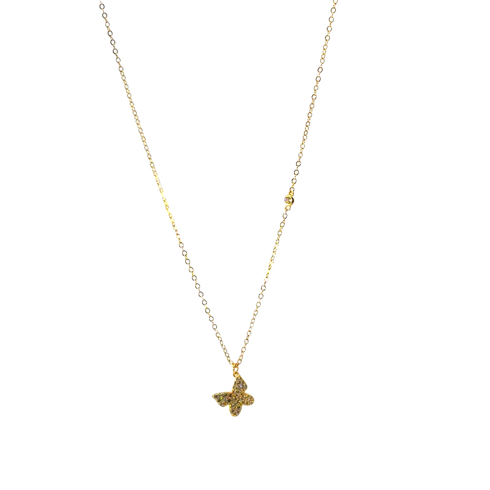 Butterfly Gold Necklace
