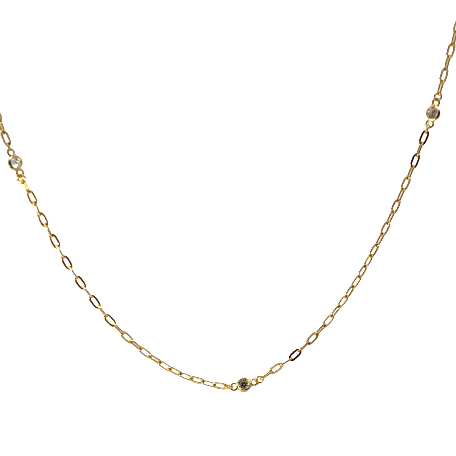 Long Diamonds by the Yard Paperclip Necklace – 100cm of Pure Versatility