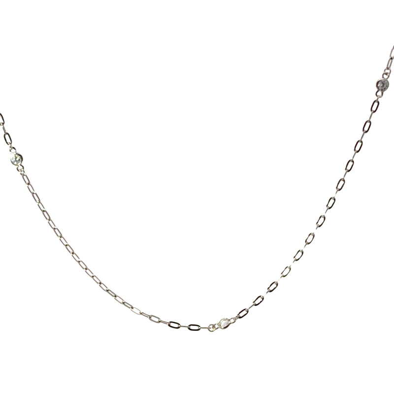 Long Diamonds by the Yard Paperclip Necklace – 100cm of Pure Versatility