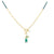 Fob and eye Green onyx  Love and Faith necklace