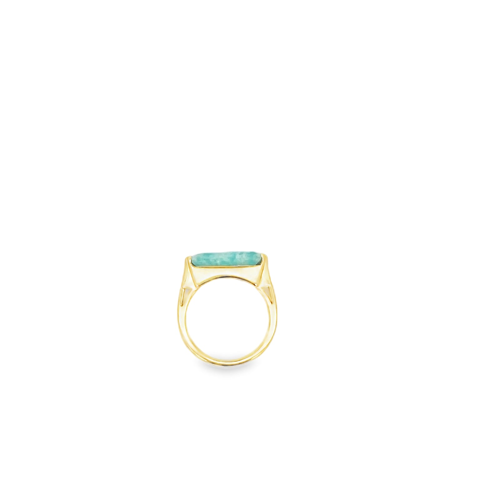 Rectangle heart / Throat chakra ring