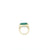Rectangle heart Chakra ring