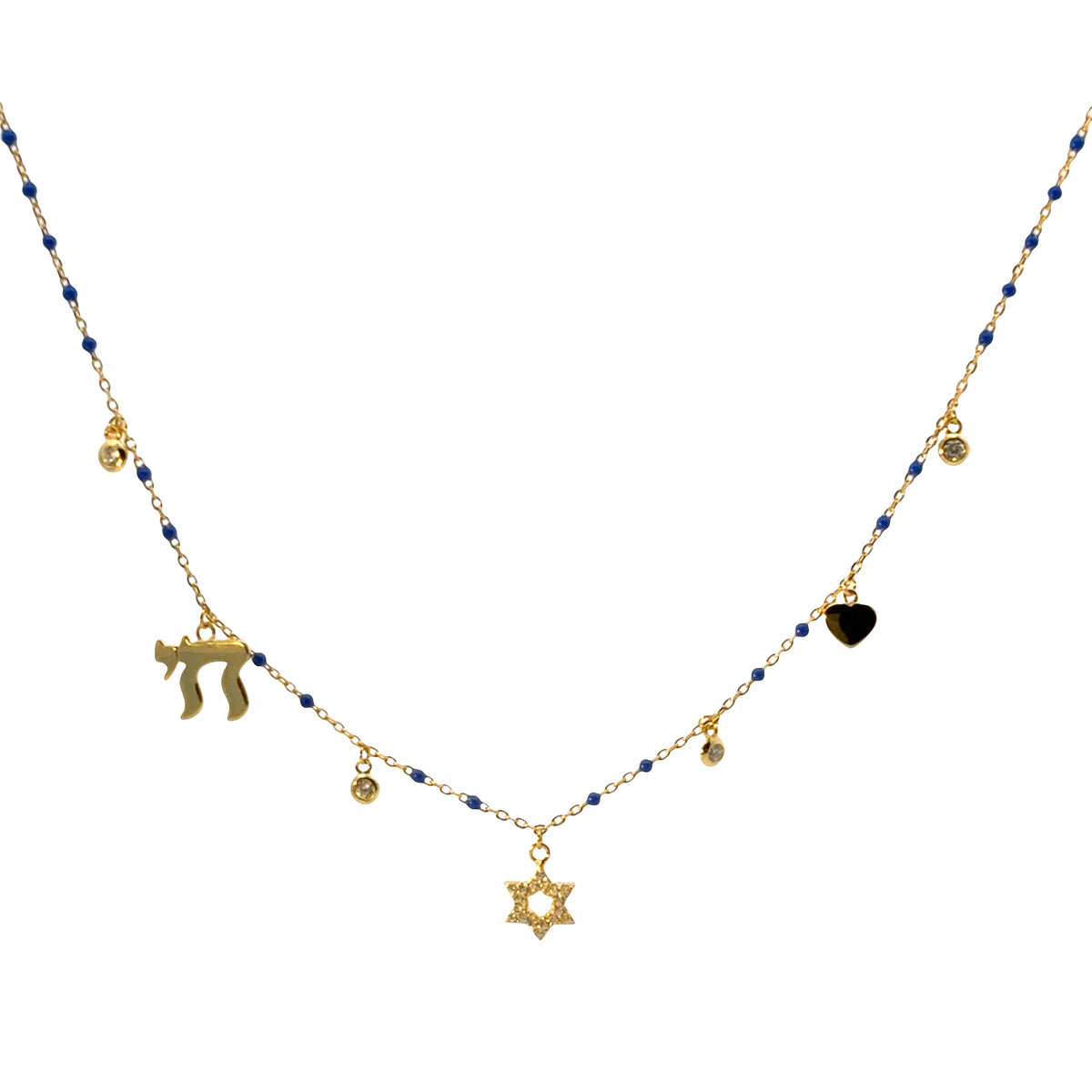 Enamel Faith Charm Necklace