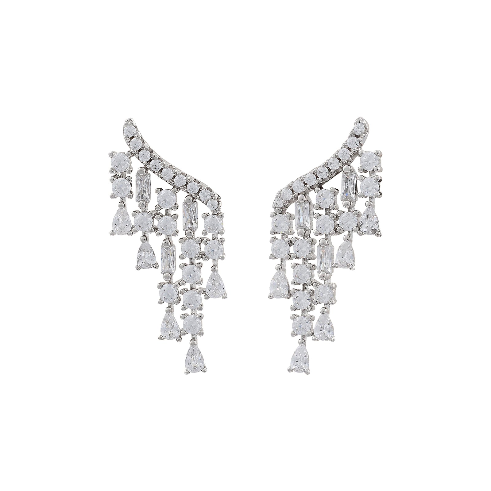 Stellar Cascade Chandelier Drop Earrings
