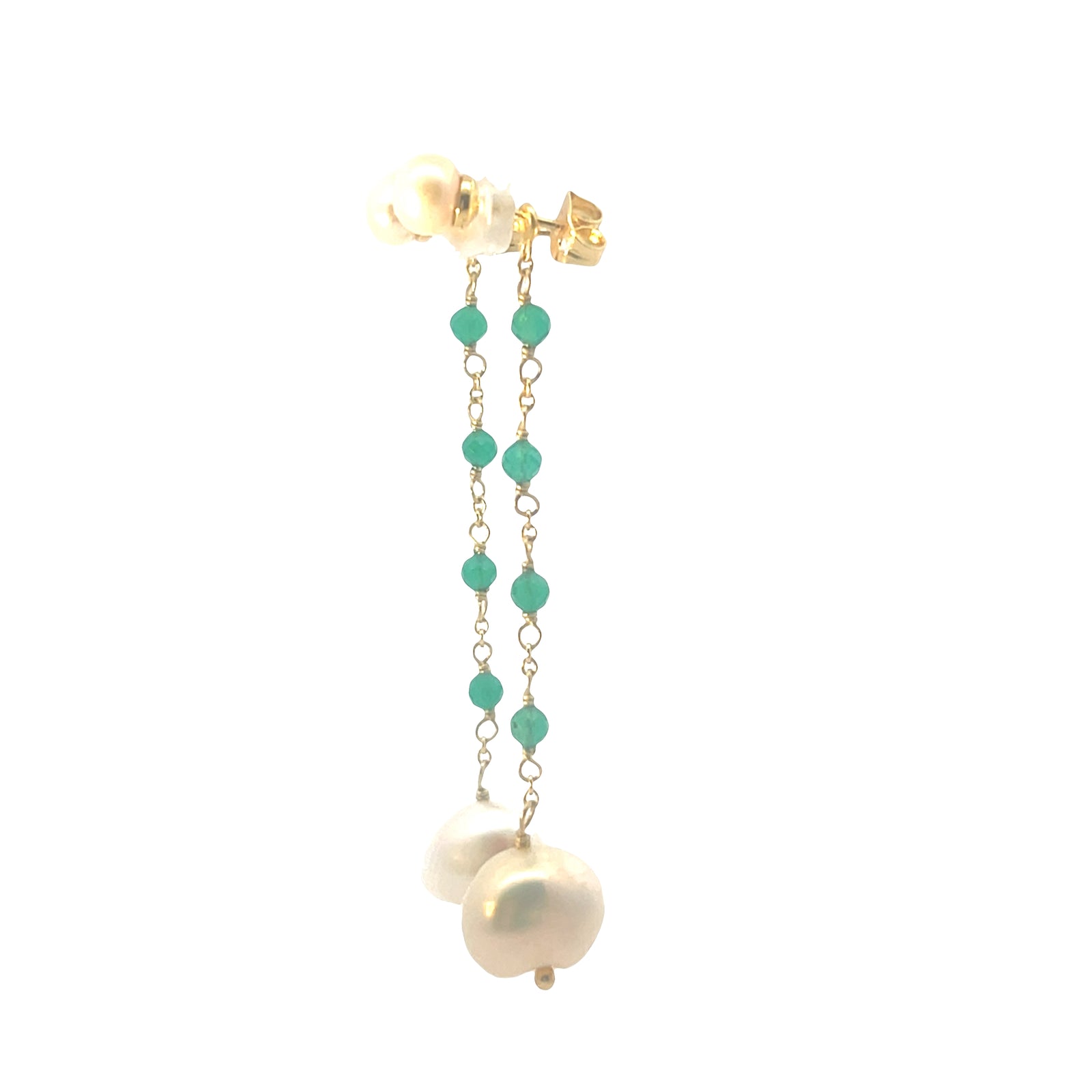 Pearls of Wisdom and semi precious Convertible  Boho earrings