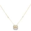 Evil eye square Pendant necklace