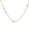 Safetypin glitter paperclip necklace