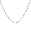Safetypin glitter paperclip necklace