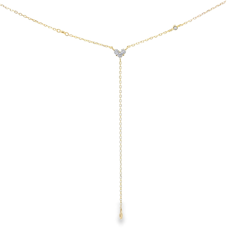 Love Yourself First Heart Love Lariat necklace