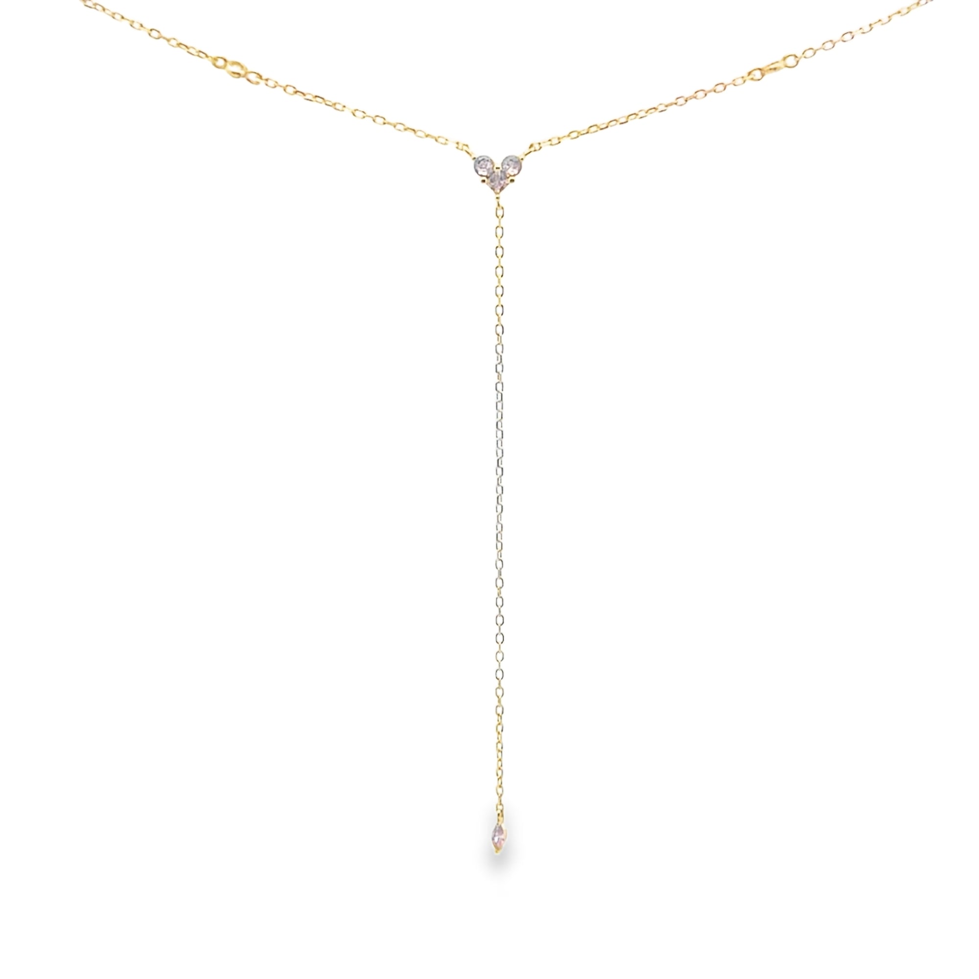 Love Yourself First Heart Love Lariat necklace