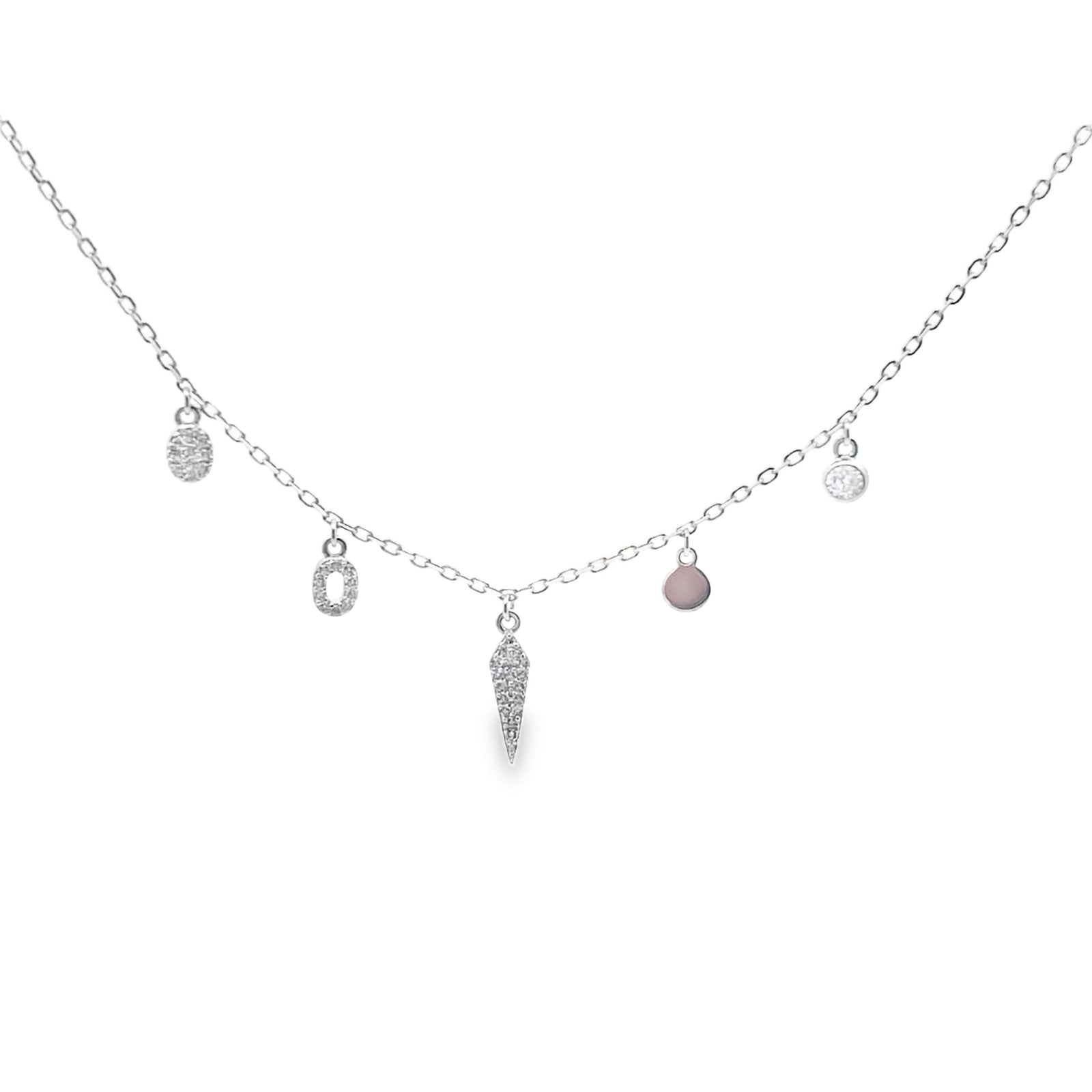 Sacred Triangle & Circle Geometric Necklace — Soul Direction