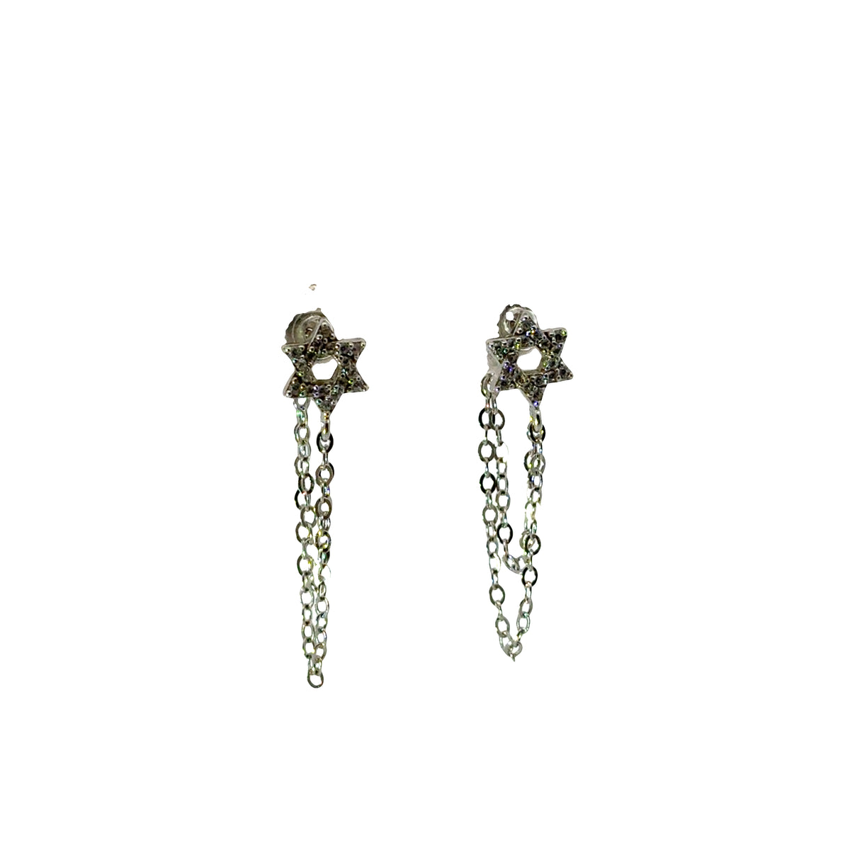 Magen David Luxe Chain Earrings — Protected &amp; Proud