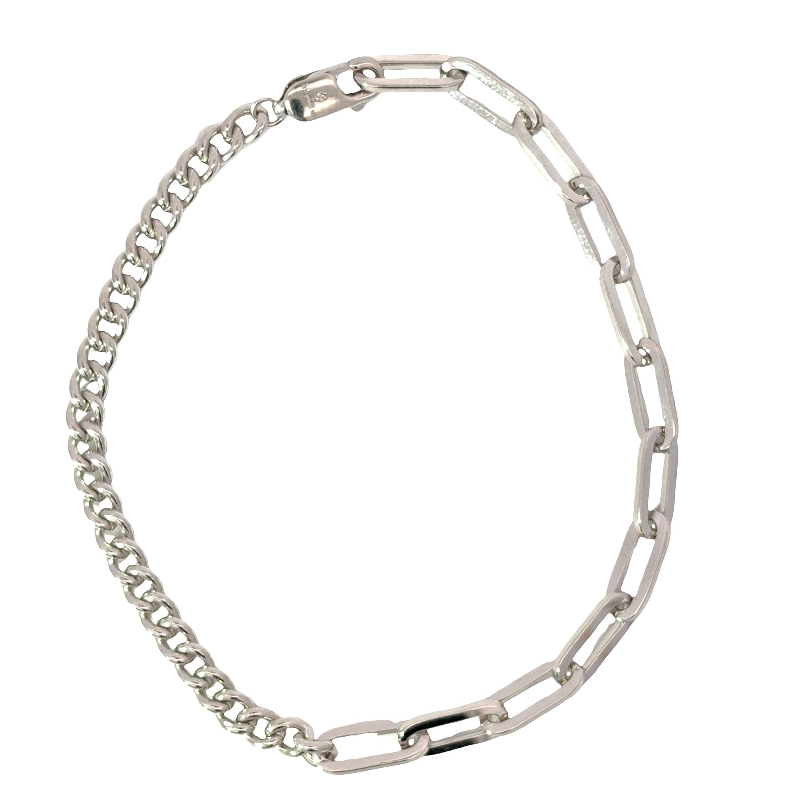 The Statement Link — Mixed Chain Bracelet