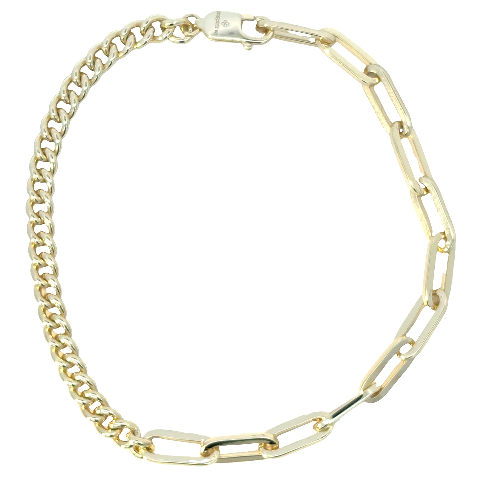 The Statement Link — Mixed Chain Bracelet