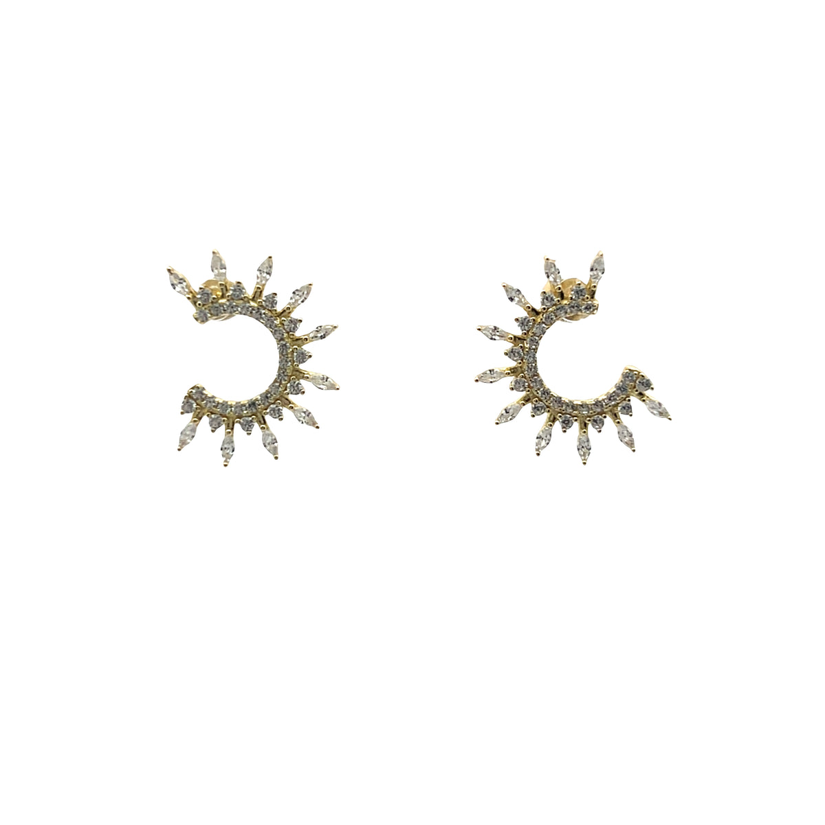 Aura Sunburst Stud Earrings