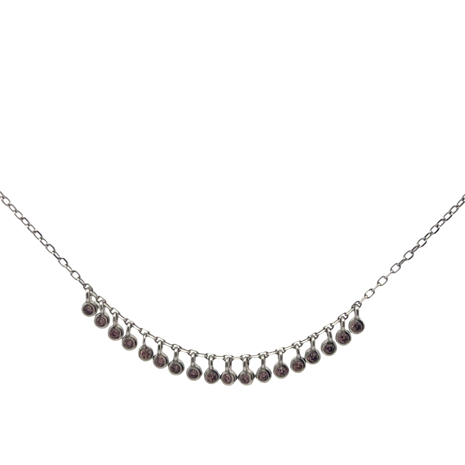 Equilibrium in life Dainty cz drop layering necklace