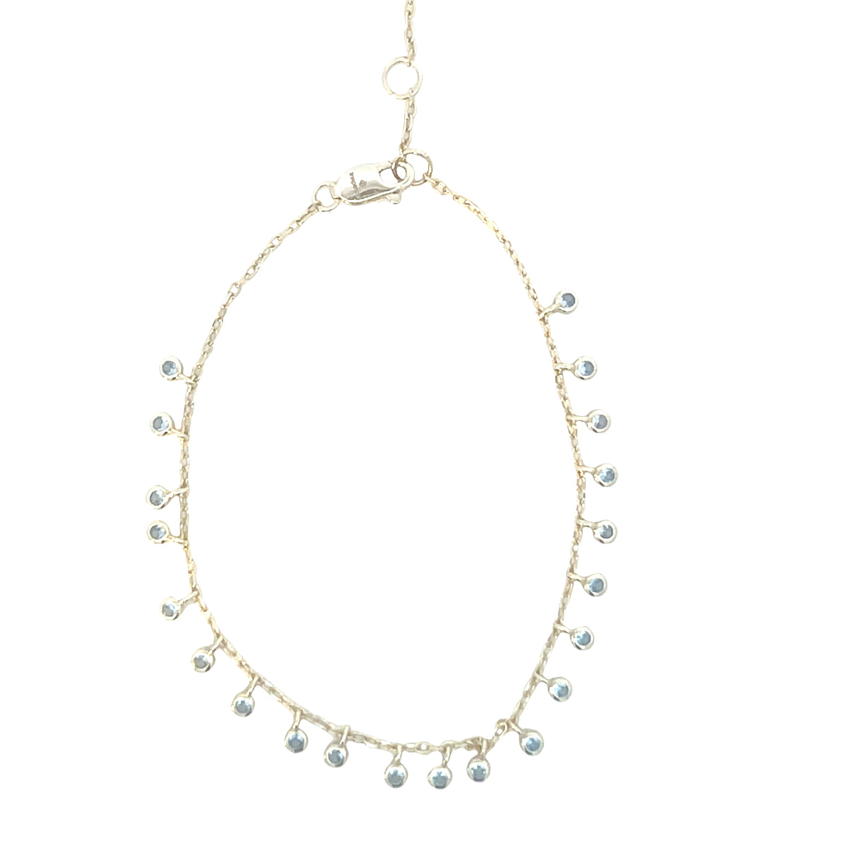 Equilibrium Round Dainty drop bracelet sterling silver 925