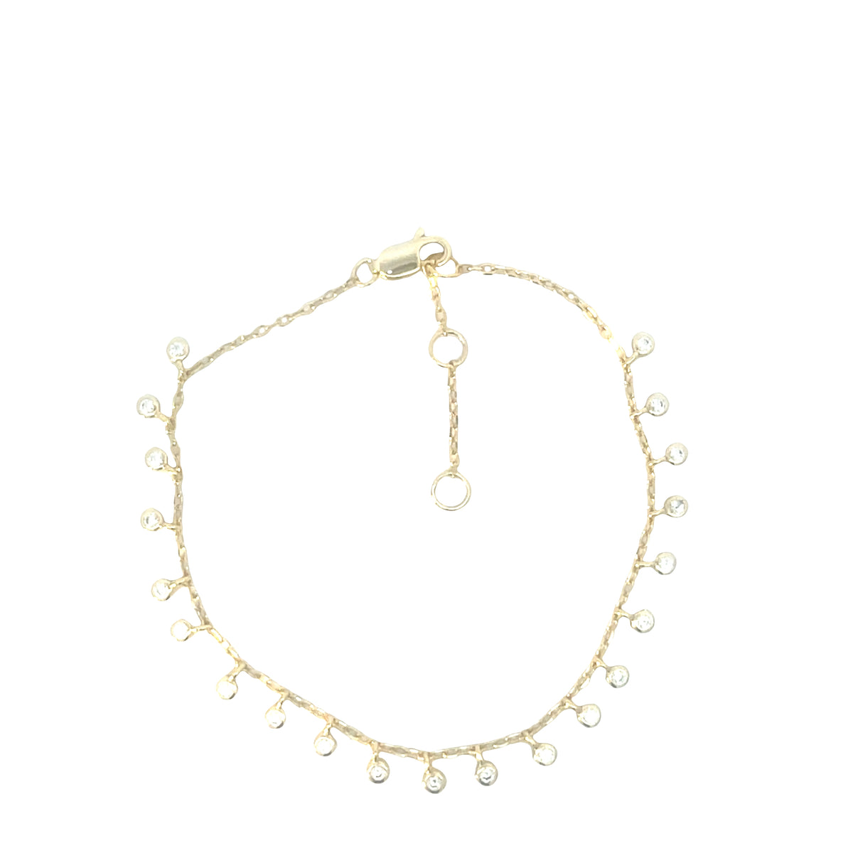 Equilibrium Round Dainty drop bracelet sterling silver 925