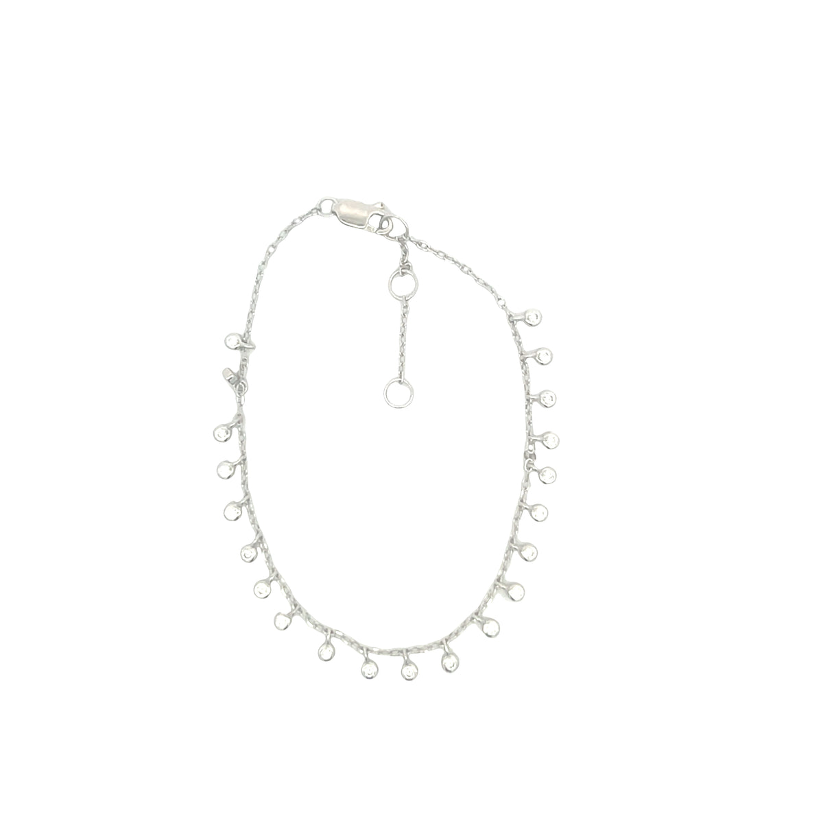 Equilibrium Round Dainty drop bracelet sterling silver 925