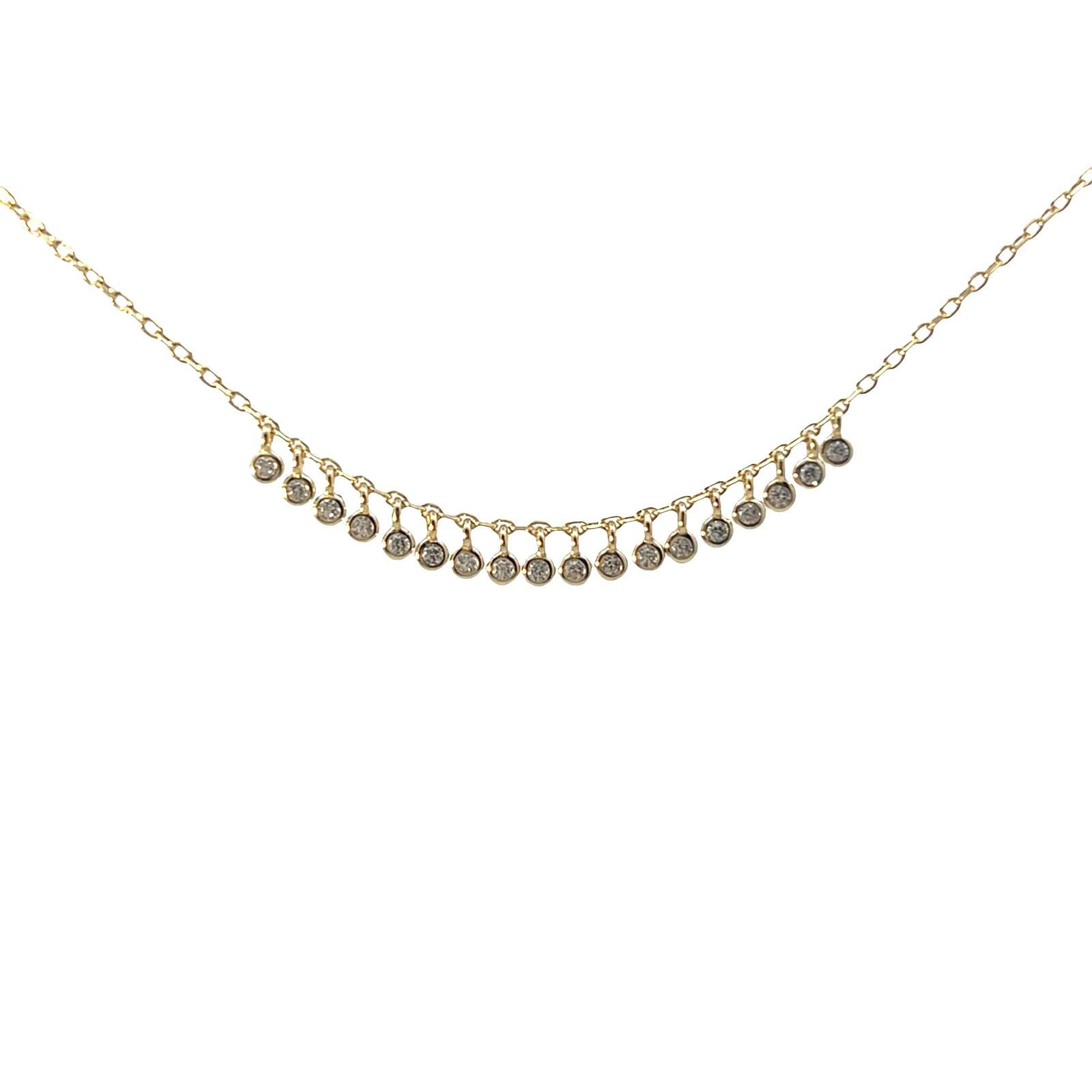 Equilibrium in life Dainty cz drop layering necklace
