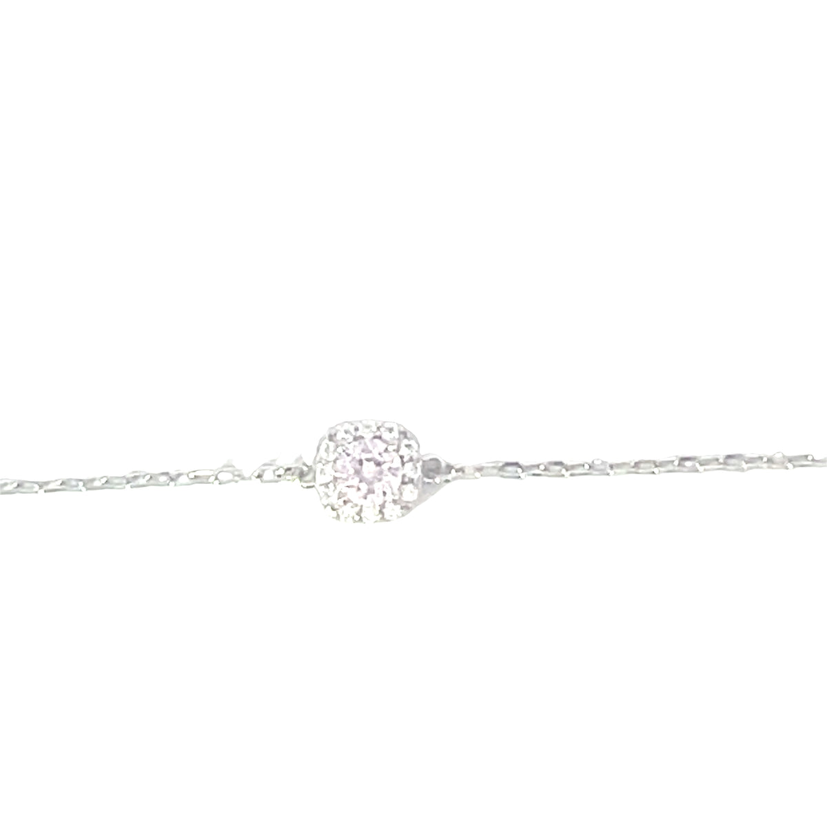 Small square dainty circle bracelet