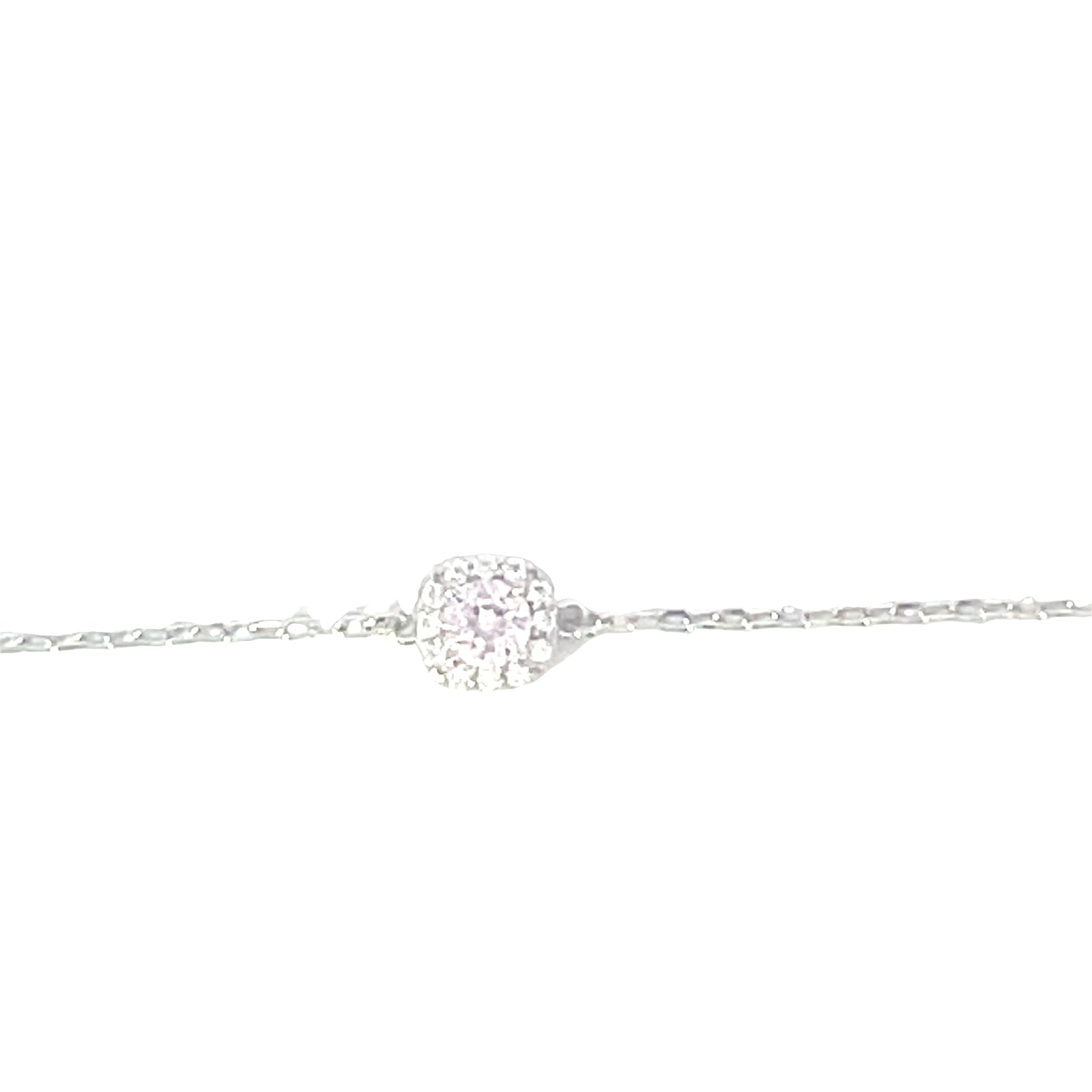 Small square dainty circle bracelet