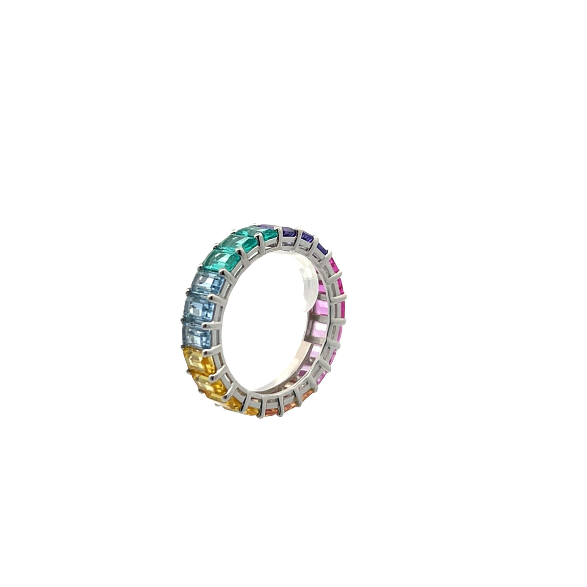Gold Baguette CZ Eternity Band