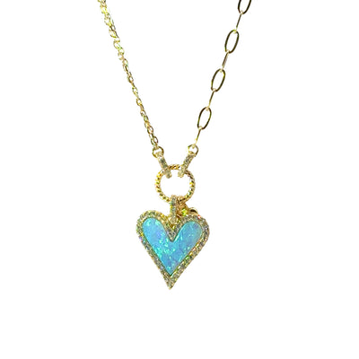 Double Heart Pendant Necklace — Love & Abundance