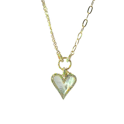 Double Heart Pendant Necklace — Love & Abundance