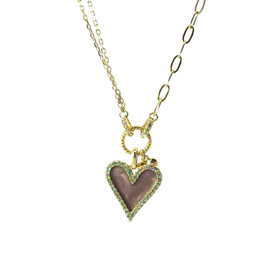 Double Heart Pendant Necklace — Love & Abundance
