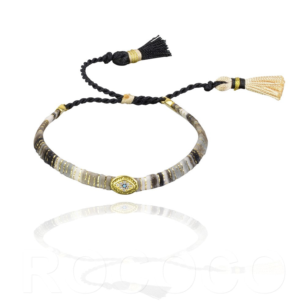 Eye silk bracelet