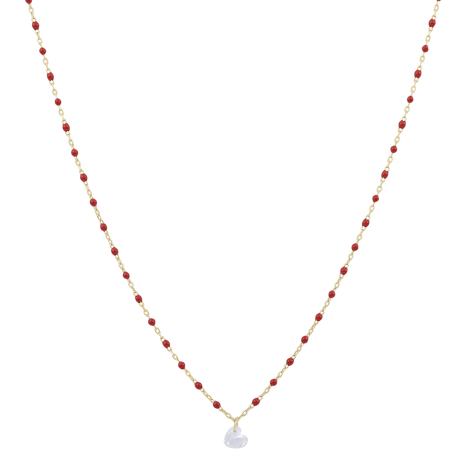 Love enamel heart necklace