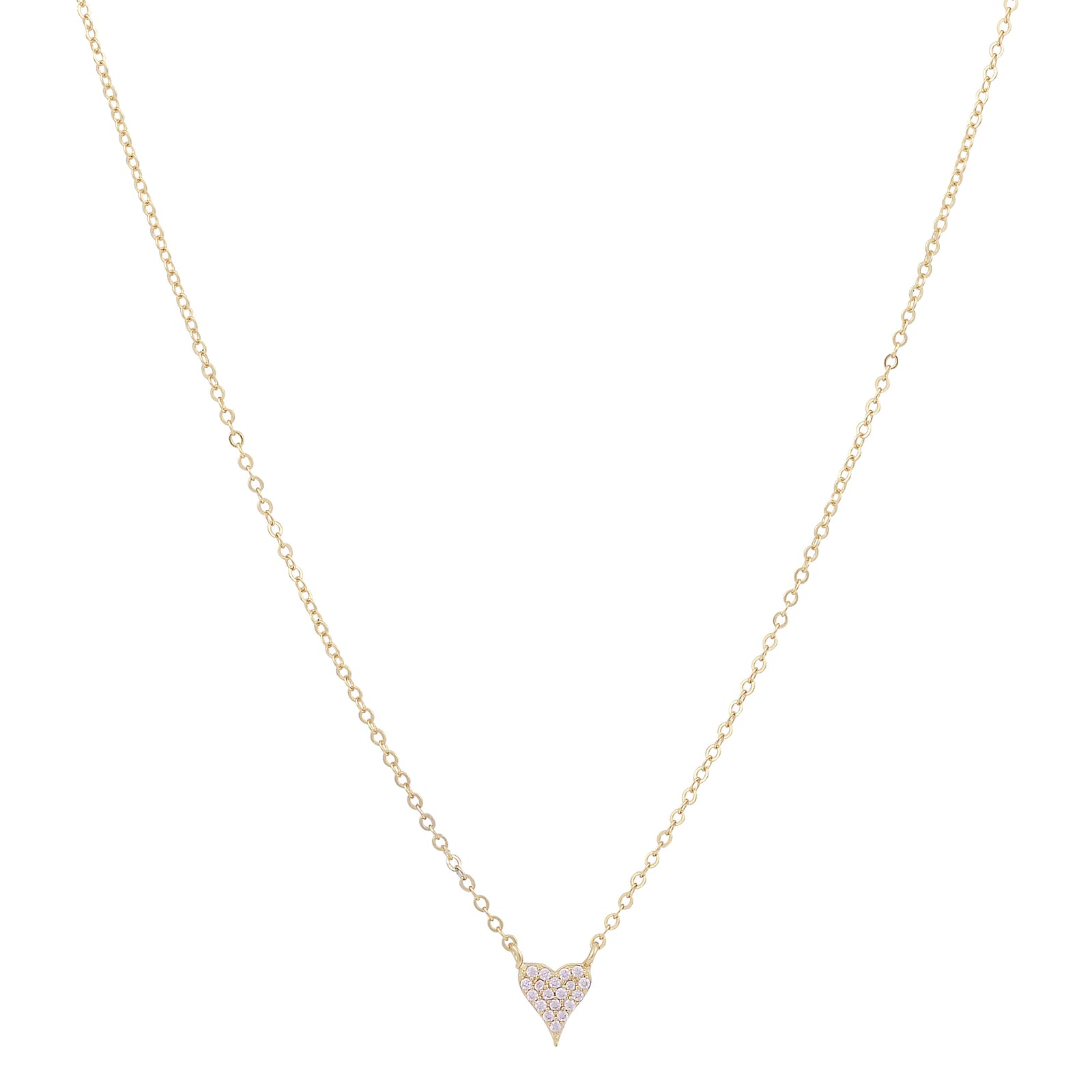 Love heart single classic necklace