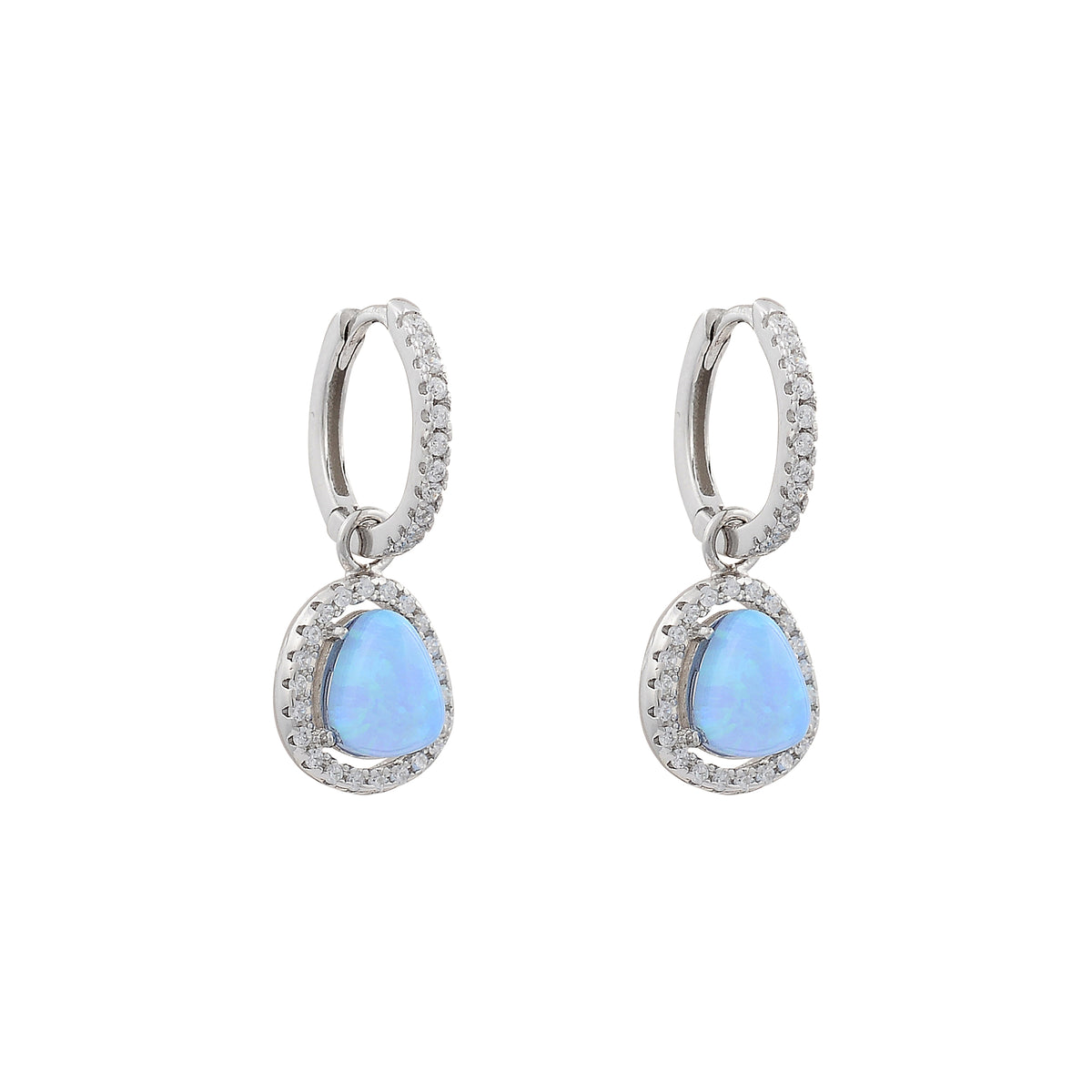 Opalite huggie earrings