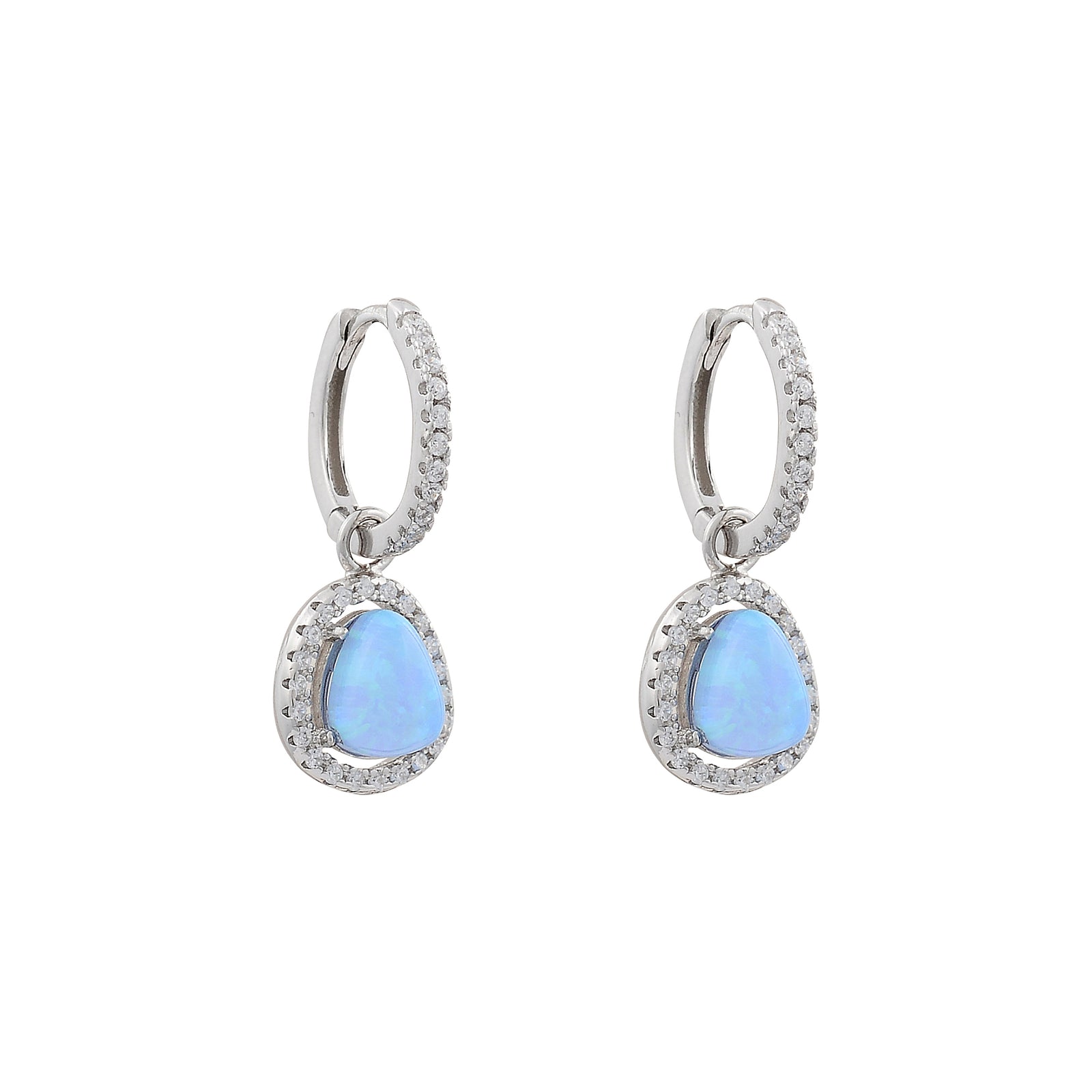 Opalite huggie earrings