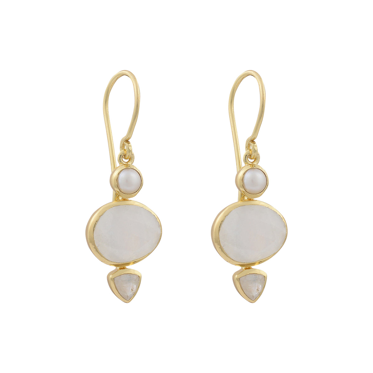 Sacred Wisdom Luminous Pearl Chakra Earring