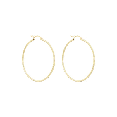 Karma large glitter hoop earings