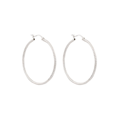 Karma large glitter hoop earings