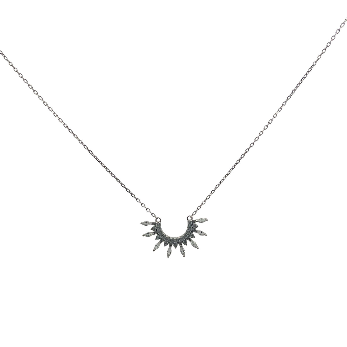 Aura Sunburst Marquise NecklaceNecklace