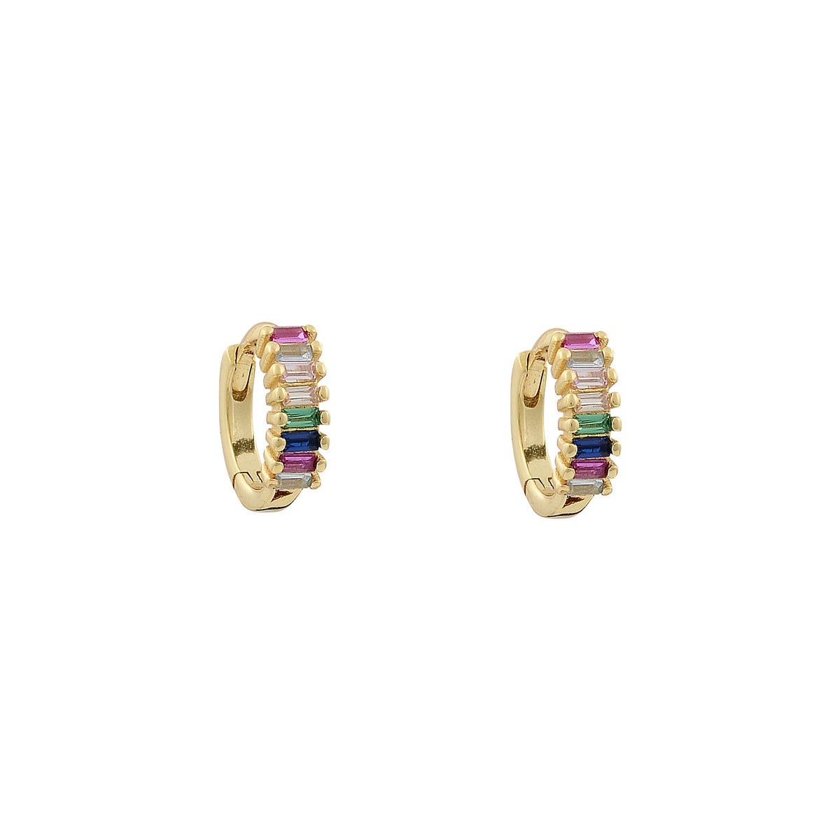 Baguette classic everything that glitters huggie earringsEarrings