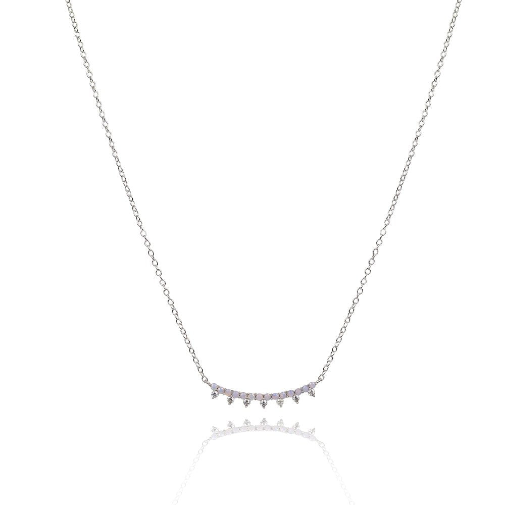 Balance bar dainty equilibrium necklace sterling silver 925Necklace