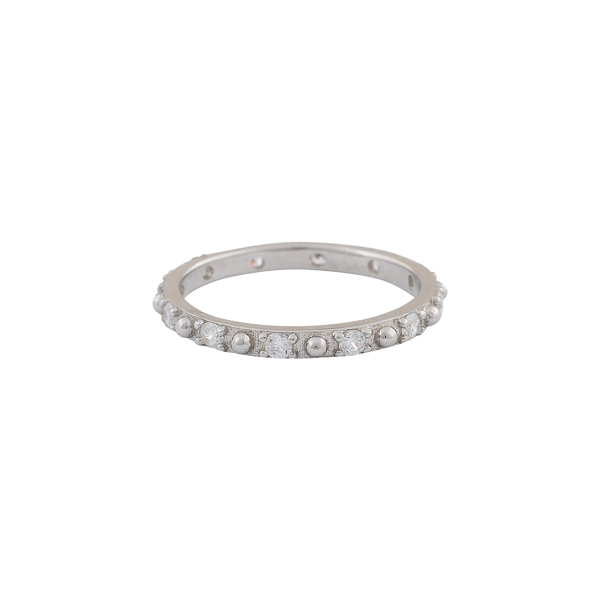 Ball and Cz equilibrium sterling silver 925 RingRing