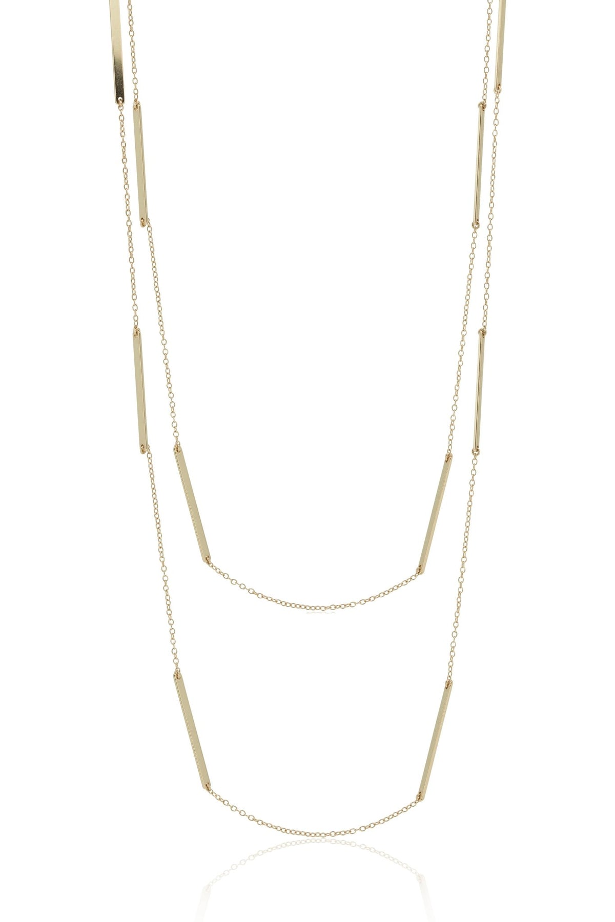 Bar balance long classic necklace equilibrium sterling silver 925Necklace