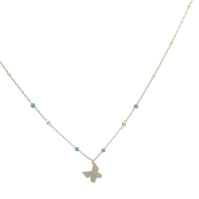 Butterfly joy enamel necklaceNecklace